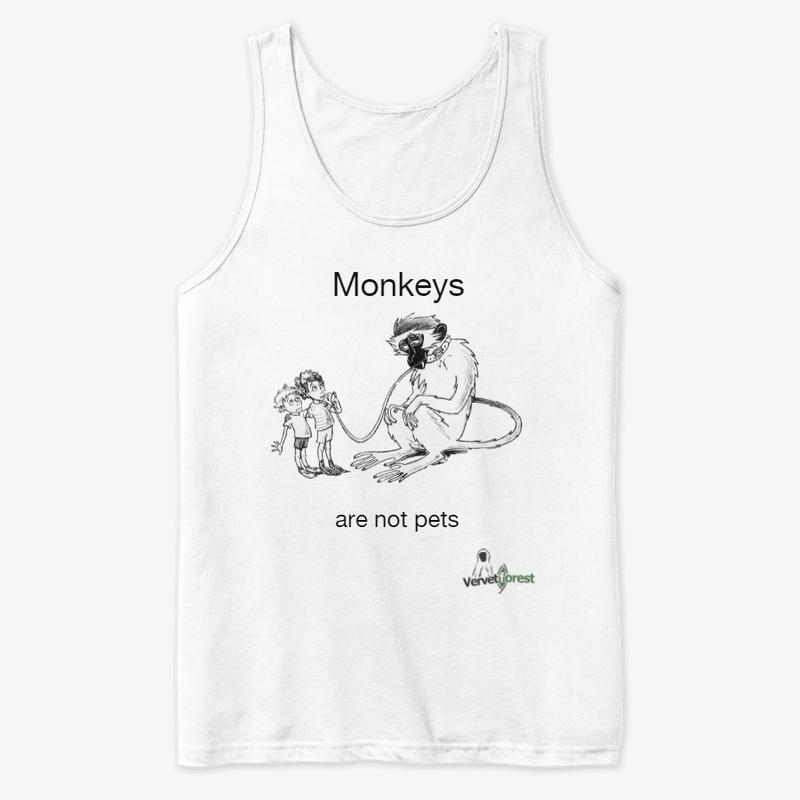 Monkeys are not Pets - Light background